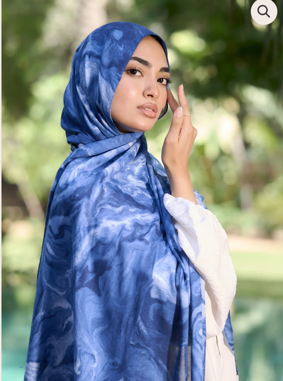 Blue Marble Modal Hijab
