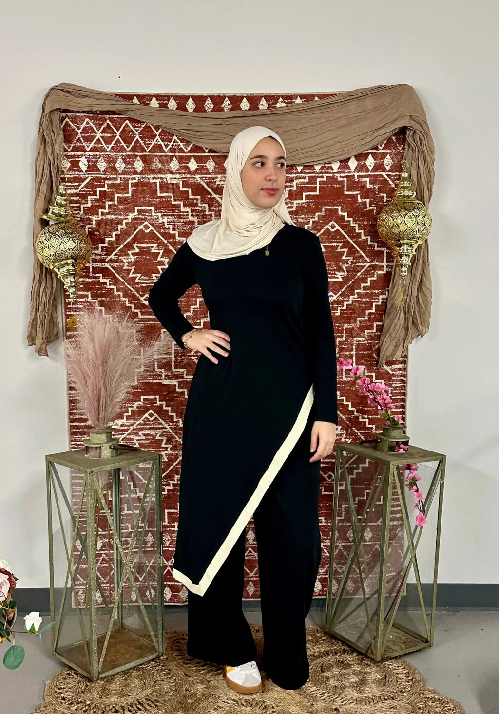 Asymmetrical Tunic & Pants Set