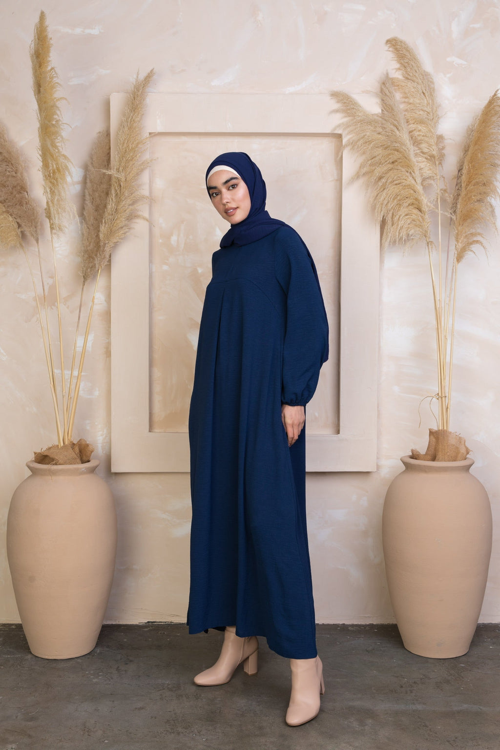 Blue Sheath Abaya Maxi Dress-CLEARANCE