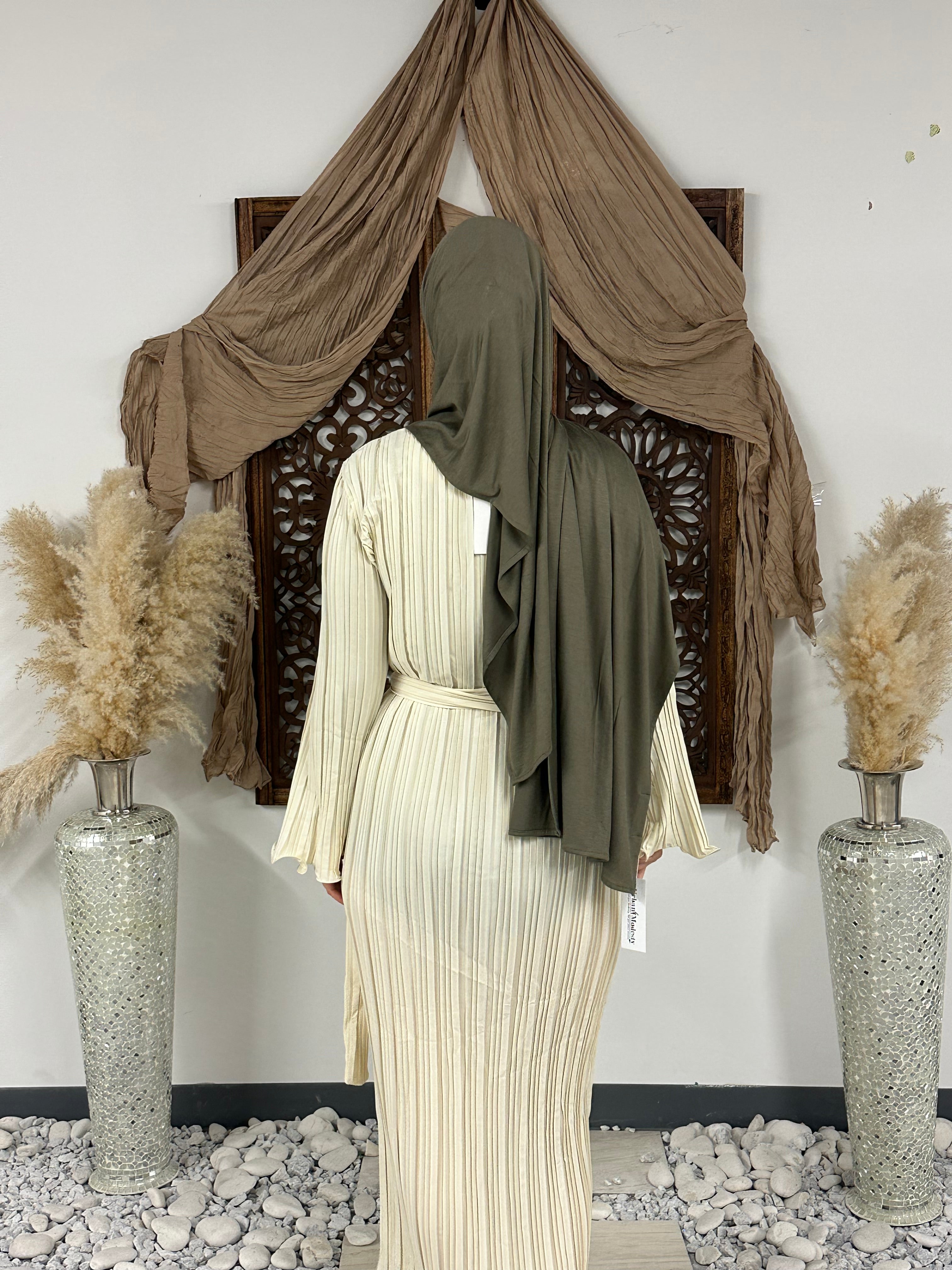 Pleated Long Sleeve Maxi Dress