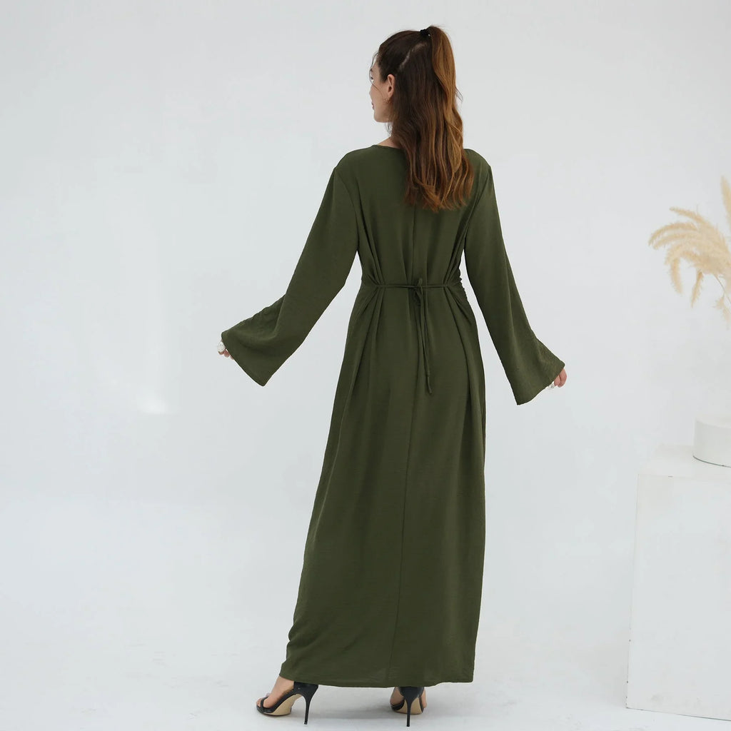 Side Ruched Abaya