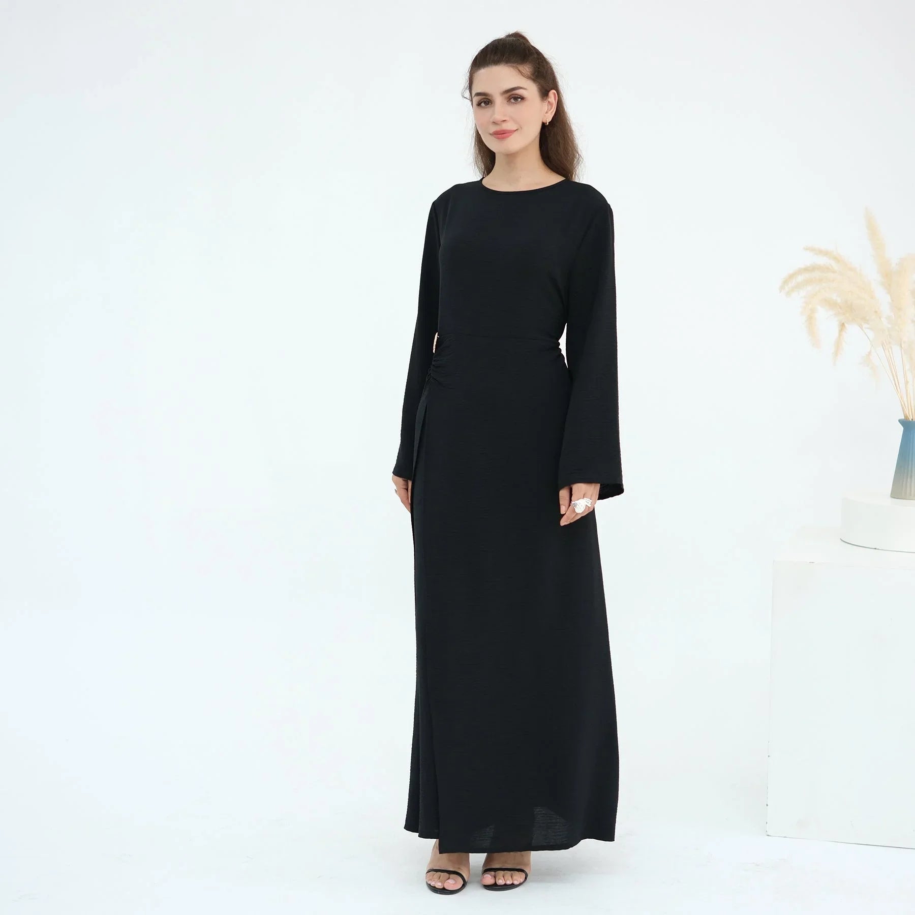 Side Ruched Abaya